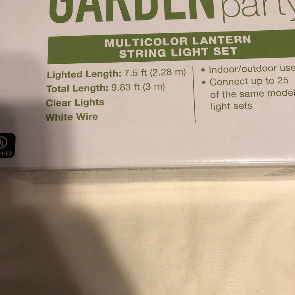 Garden party lantern multicolor lights lot of 2